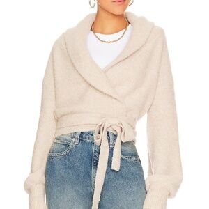 525 - Boucle Ballerina Wrap in Oat